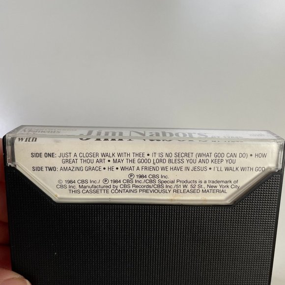 Vintage INSPIRATIONAL MOMENTS WITH JIM NABORS Cassette Tape Two Sides Religious - Picture 6 of 7